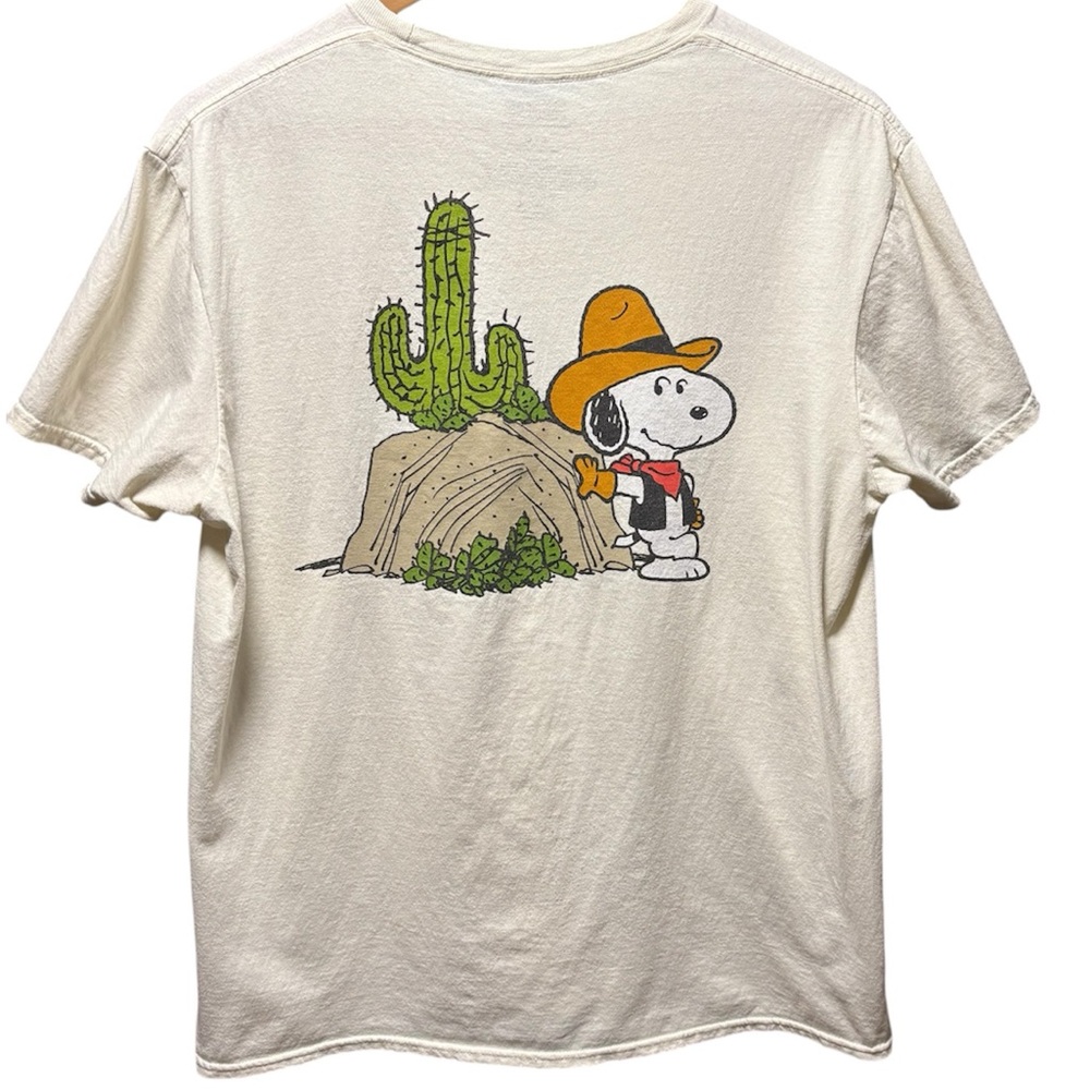 Snoopy Goes West Cowboy Snoopy tee, size adult large